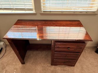 Solid Wood Desk with Three Drawers