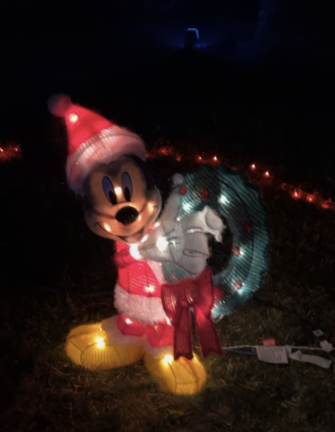 Mickey Mouse Christmas Lights Outdoor Decoration