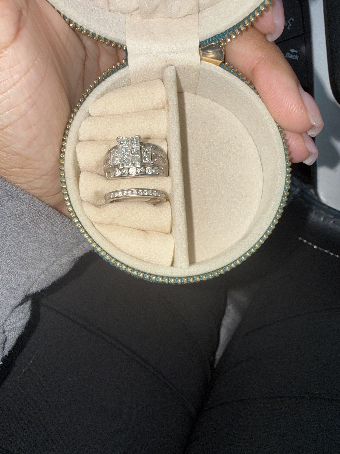 14 K Two band wedding ring