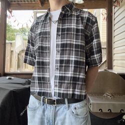 American Vintage Men's Black and White Shirt(07410)11
