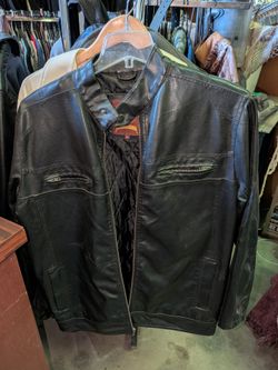 XLG MINISTRY OF FASHION MENS FAUX LEATHER JACKET