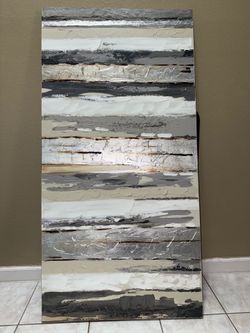 Oversized abstract canvas painting