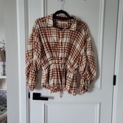Free People Blouse Button Down
