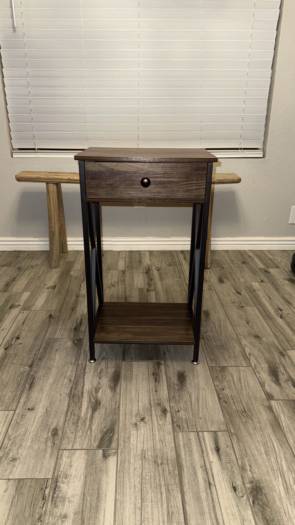 Night Stand for Bedroom Rustic Nightstand Bedside End Tables with Drawer Storage (1)