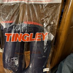 New Tingley Flite 26256 Size 9 Safety Tail Boot, Blue/Red.