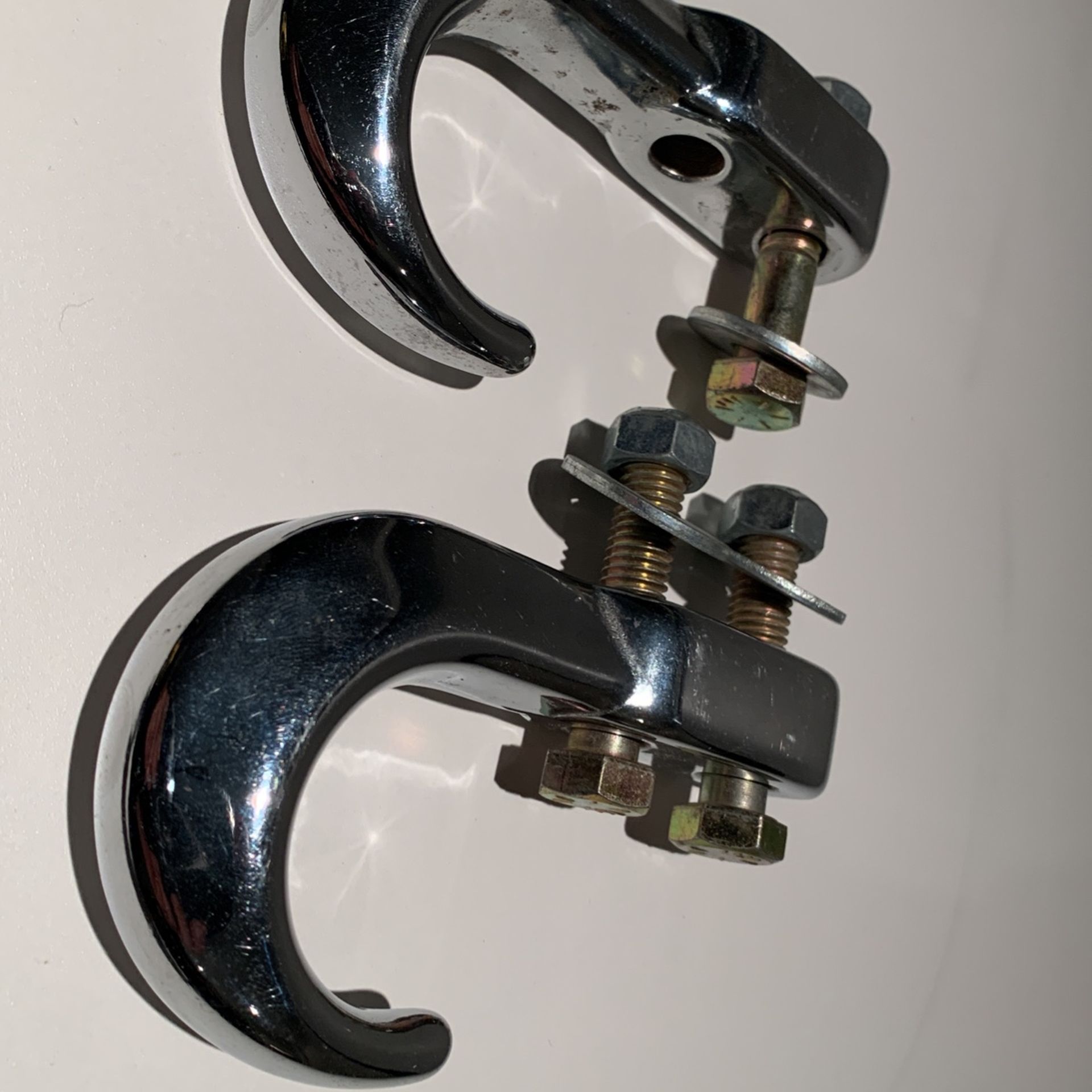 Chrome Tow Hooks - New, but a little rust