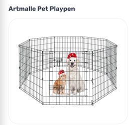 Dog- pet playpen - brand new 19 inch high