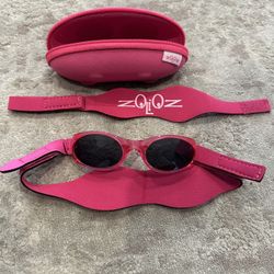 NEW Baby/Toddler UV 400 Sunglasses w/ Two Straps, Pink