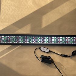 FISH TANK LIGHT - 36” - 48” Lucare 50w Saltwater Fresh Water Aquarium Light with Full Spectrum LED Dimmable Dual Channel with Timer 