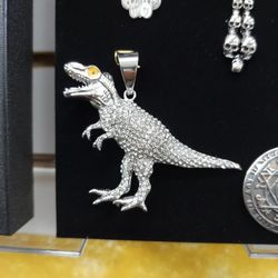 Dinosaur Stainless Steel Charm 