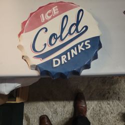 Ice Cold Drink Sign
