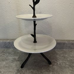 Two Tier Fruit Platter / Serving Platter 