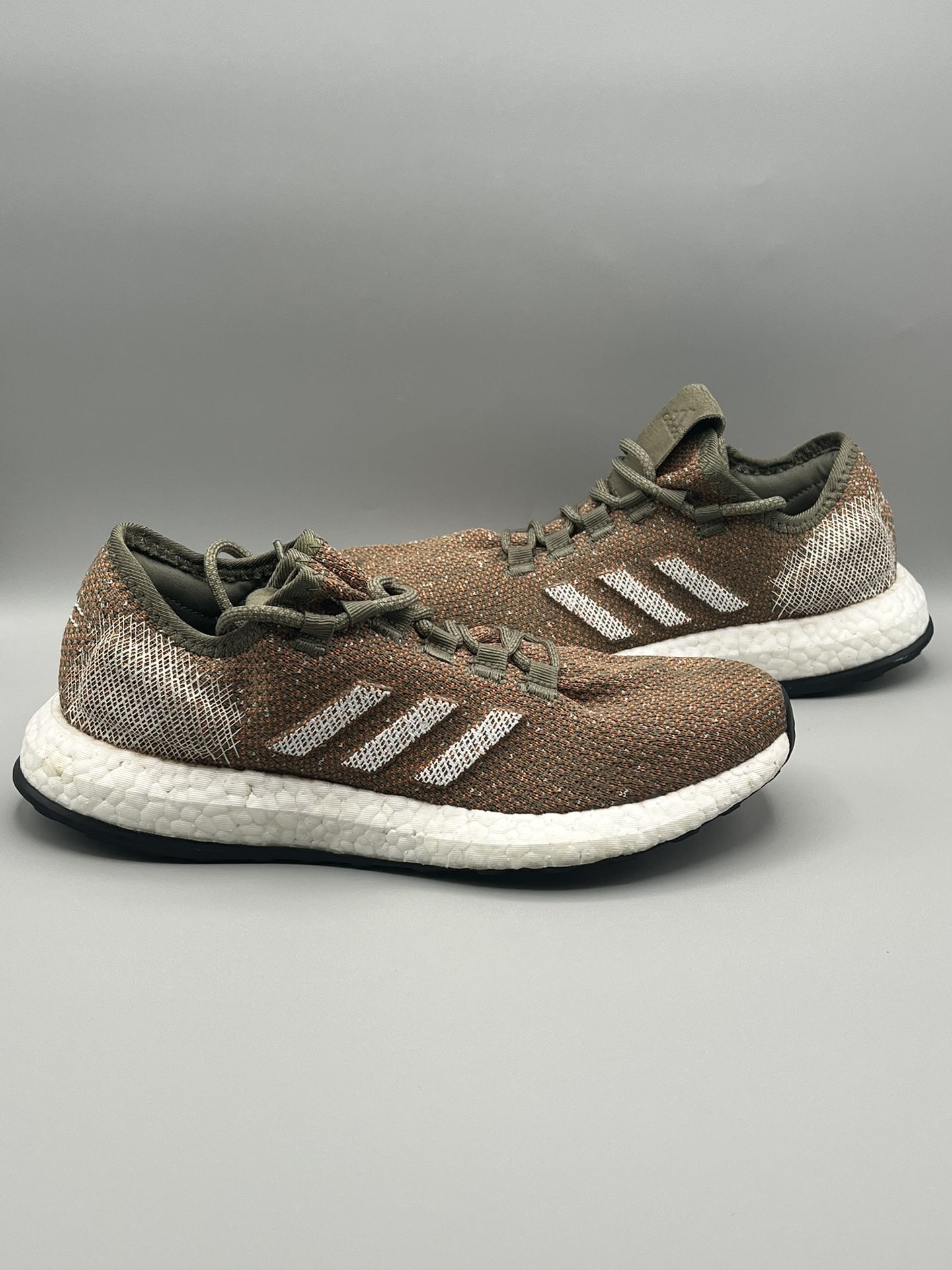 2019 Adidas PureBoost Go Olive Orange Running Shoes - KIDS Youth Size 6 (B37786)