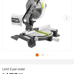Ryobi Saw 120V  14 A  10in Corded