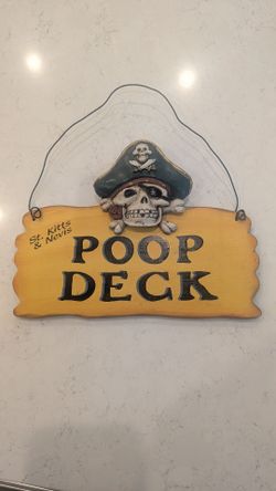 Captains Deck Wood Sign