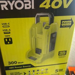 Ryobi 40v Power Source (300 Watts)