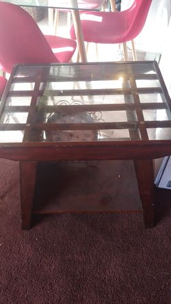 Have two end tables wood