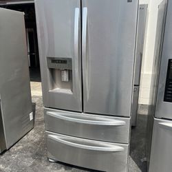 Kenmore French 4 door refrigerator steel 