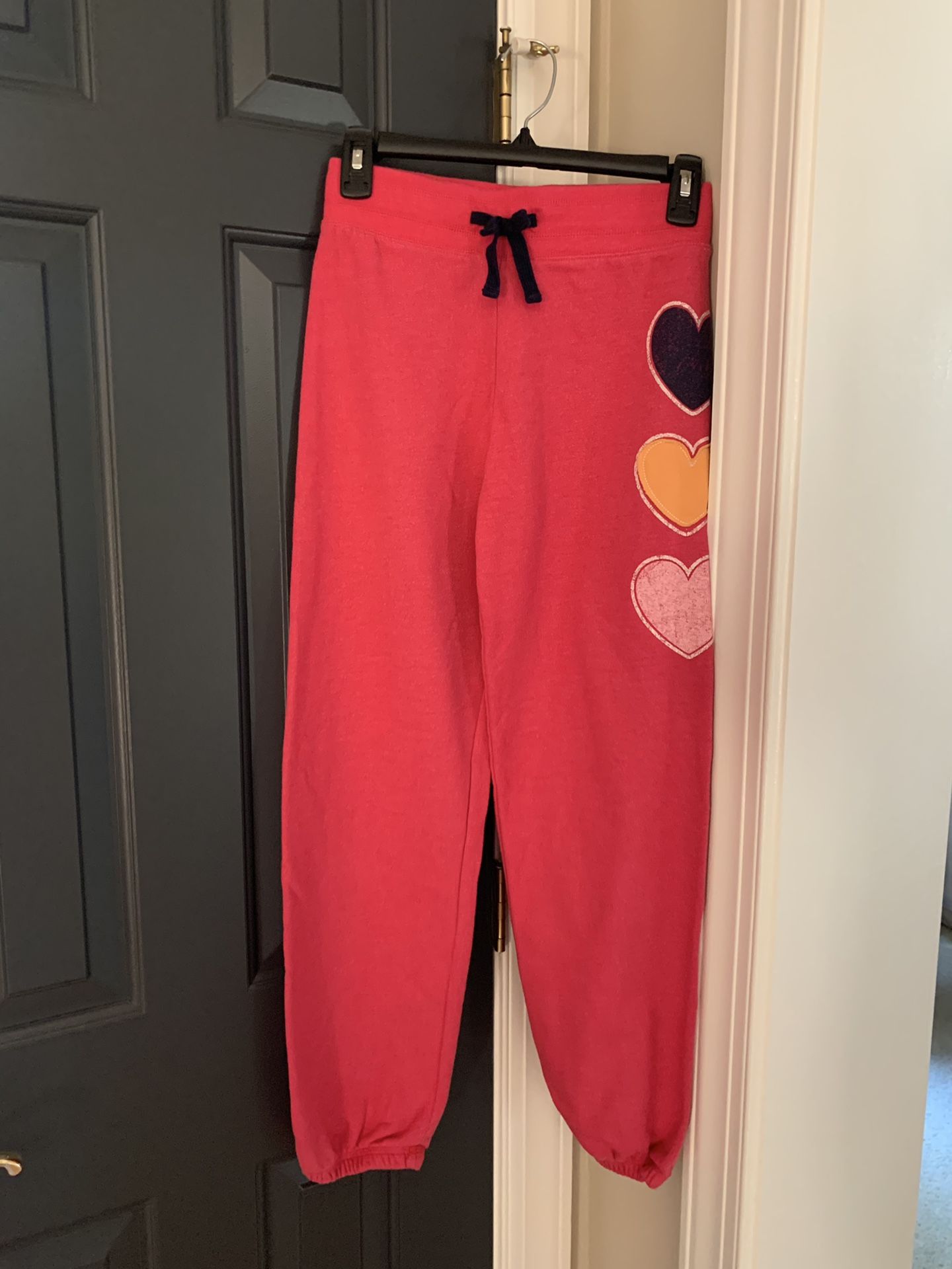 Girl size 14/16 pink heart pant