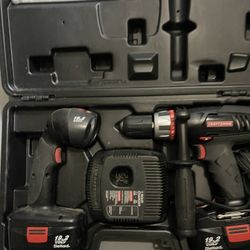 Craftsman Drill And Flashlight 1 Working Battery And Charger