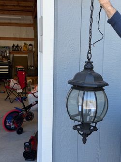 Black Hanging Lantern Pendant Light