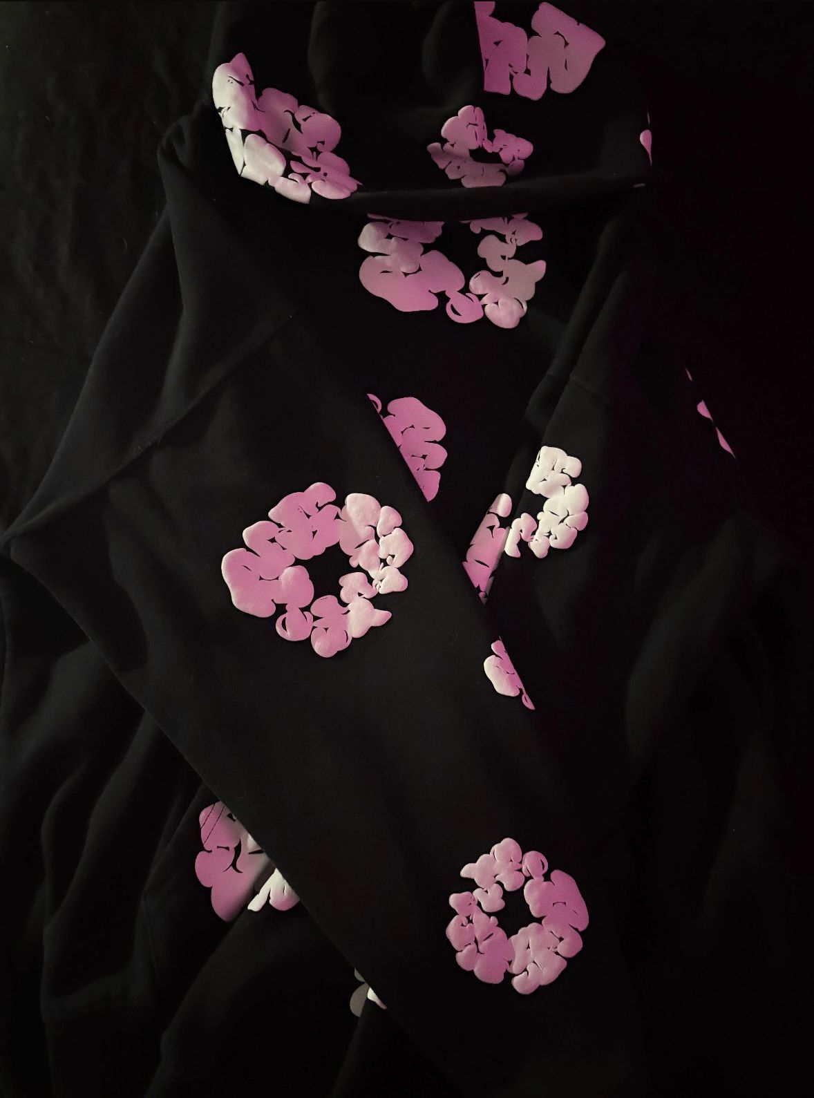 Black Denim Tear Hoodie Size XL