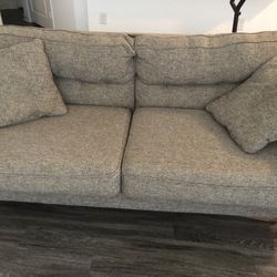 Grey-brown Couch + Pillows (for Pickup)
