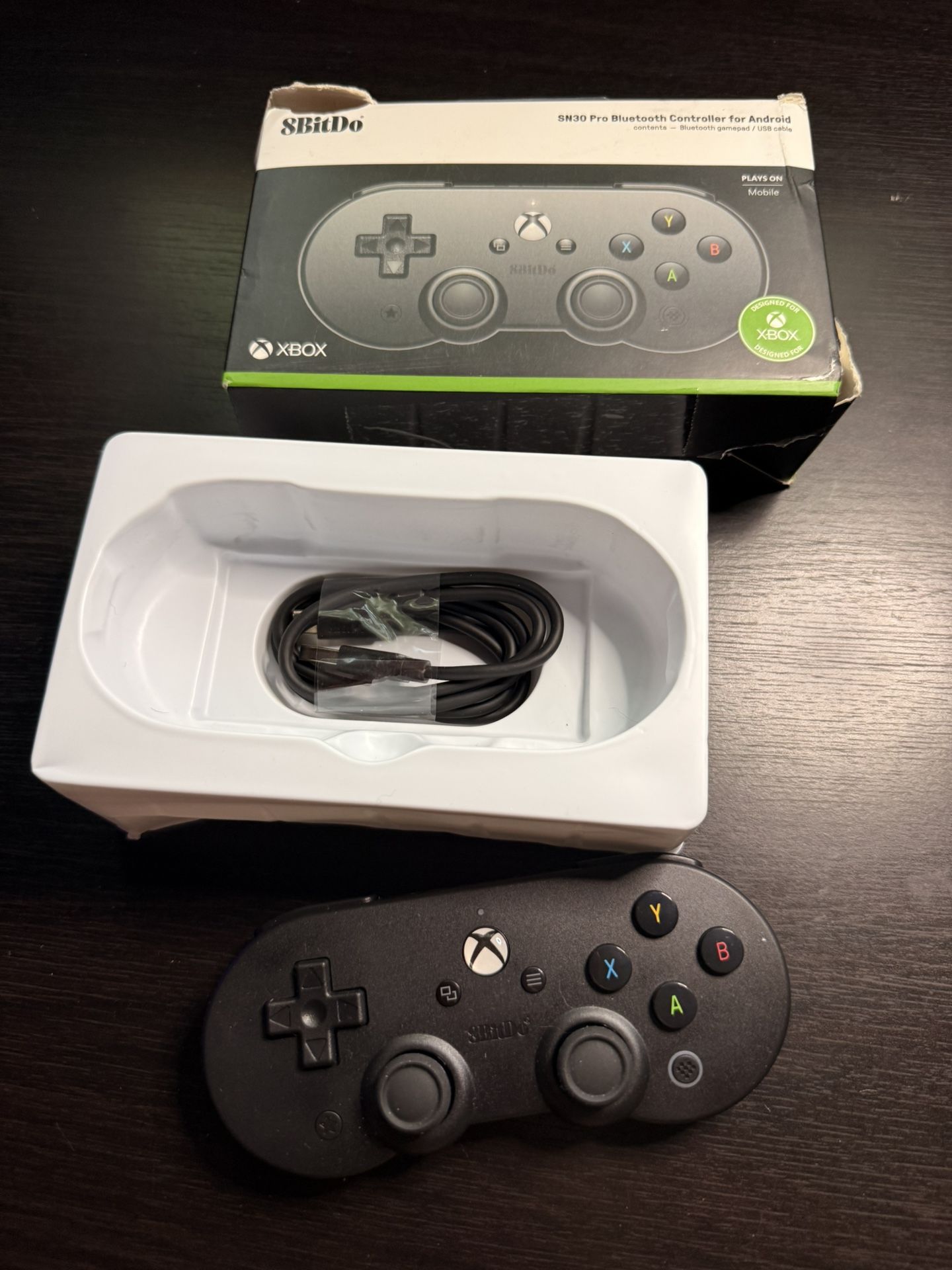 8Bitdo Sn30 Pro Bluetooth Controller for Mobile & Xbox Cloud Gaming on Android, iPhone, iPad, macOS and Apple TV (No Mobile Clip) - Not for Xbox