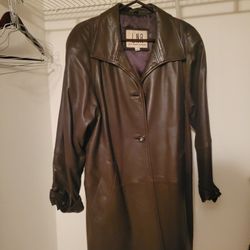 Leather Coat Woman's (Or  Best Offer)