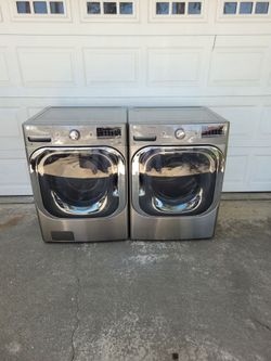 LG WASHER AND GAS DRYER