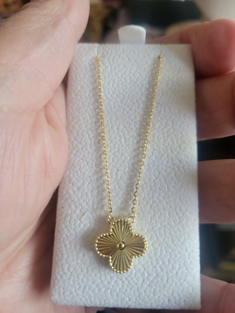 Yellow Gold Plated Clove Necklace