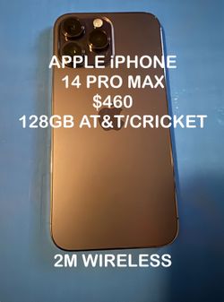 Apple iPhone 14 Pro Max AT&T/cricket 128gb Firm Price $460