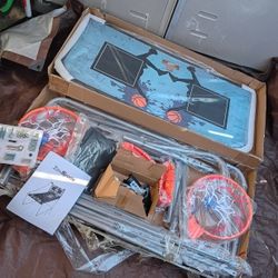 ZENsport- 2-Player Indoor Electronic Double Shootout Basketball Arcade Game 4 Balls for Kids and Adults 