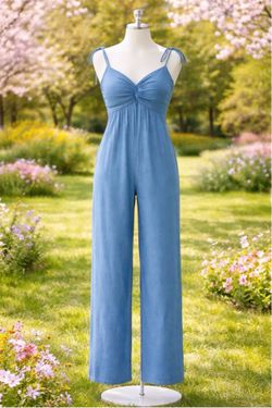 Denim Jumpsuit Juniors , Size Small, Blue
