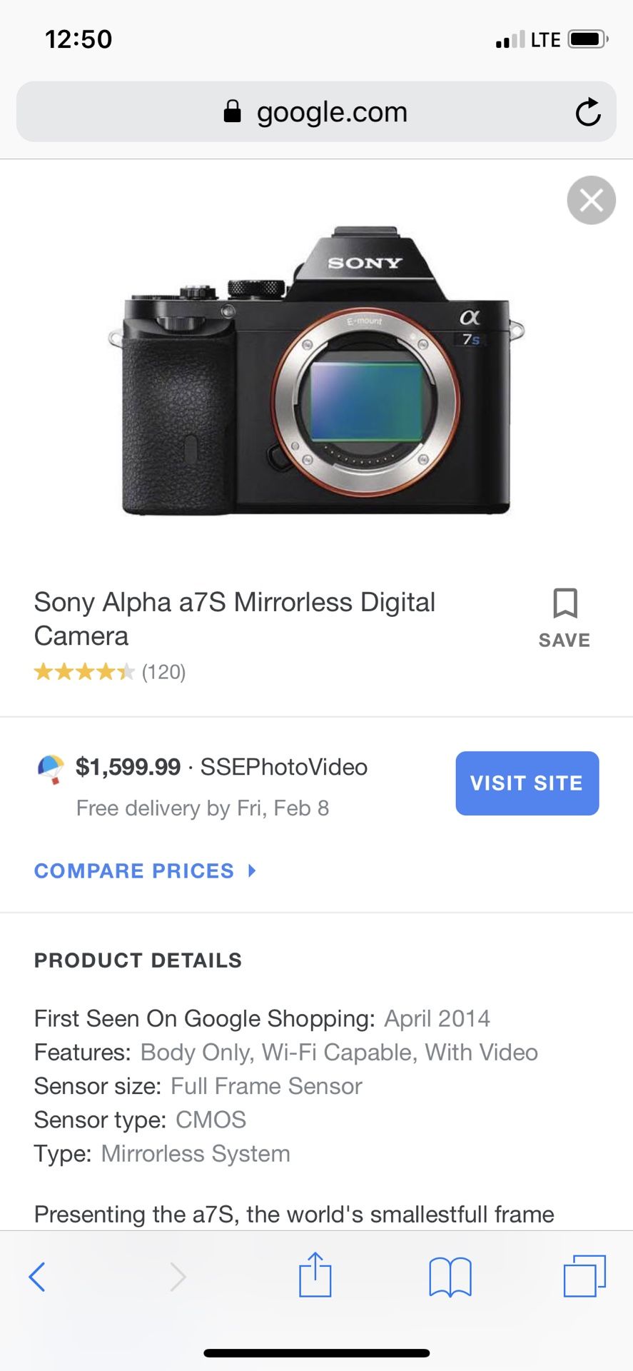 SONY A7S BUNDLE STEAL