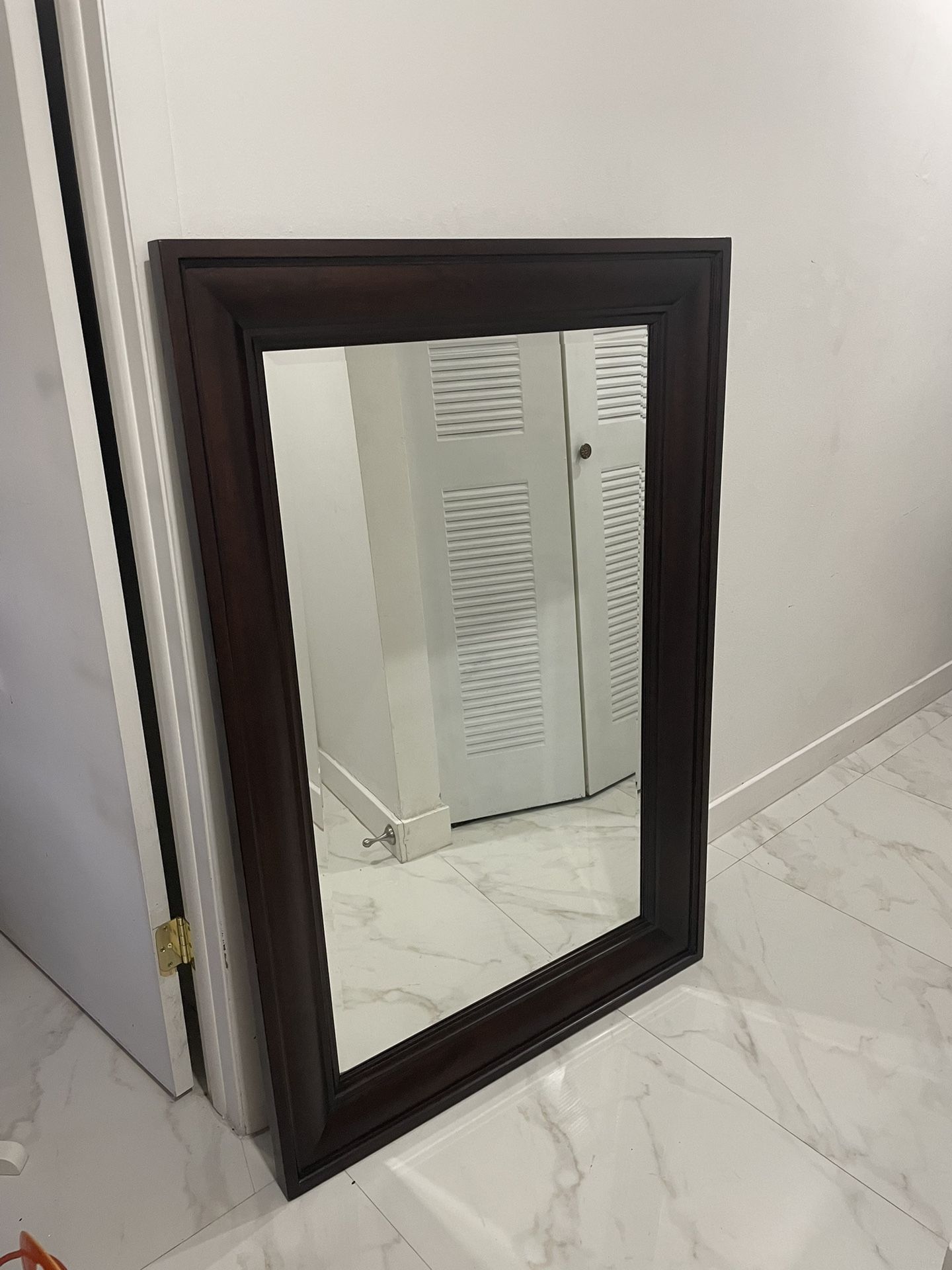 37x55 Inch Large Wooden Wall Mirror Living Dining Bedroom Parlor Entry Way
