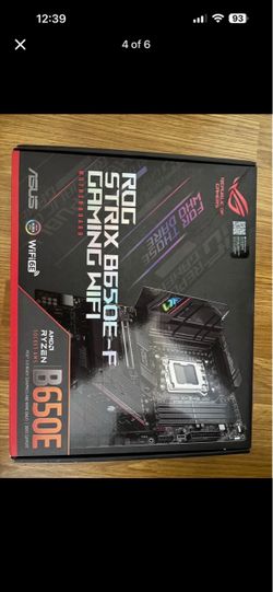 Asus ROG Strix B650E Gaming Wifi Motherboard And Ryzen 5 7600X CPU