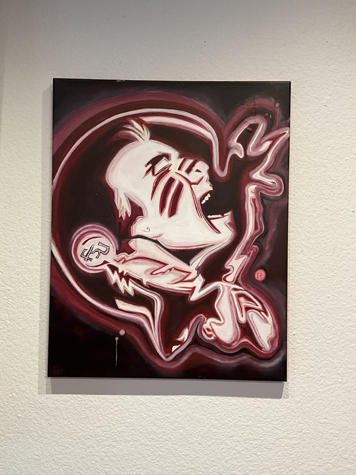 20x24 Inches Acrylic FSU NOLE Painting Wall Decor