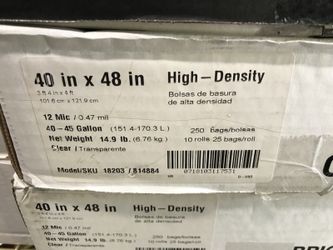 Brighton can liners 40x48 40 gallon