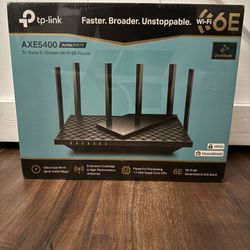 NEW TP-Link AXE75 Wi-Fi 6E Router – Tri-Band | AXE5400 | Sealed
