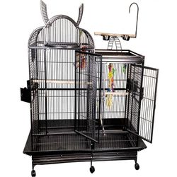 A&E Cage Co. Hybrid (42"W x 26"D x 61"H) Black