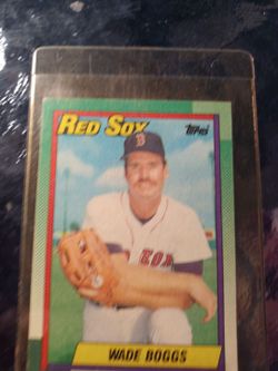 Wade Boggs 1990  card  #760 Topps   good  condition