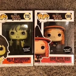 Hocus Pocus Funkos Billy Butcherson Dani With Binx Spirit Halloween 