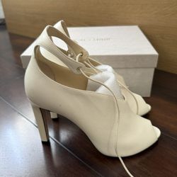 Cream Jimmy Choo Booties 39.5