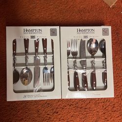 40 Pc Hampton Silversmiths Silverware 