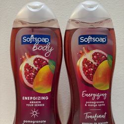 Softsoap Energizing Body Wash Combo Set (Pomegranate & Mango Spritz Scent)