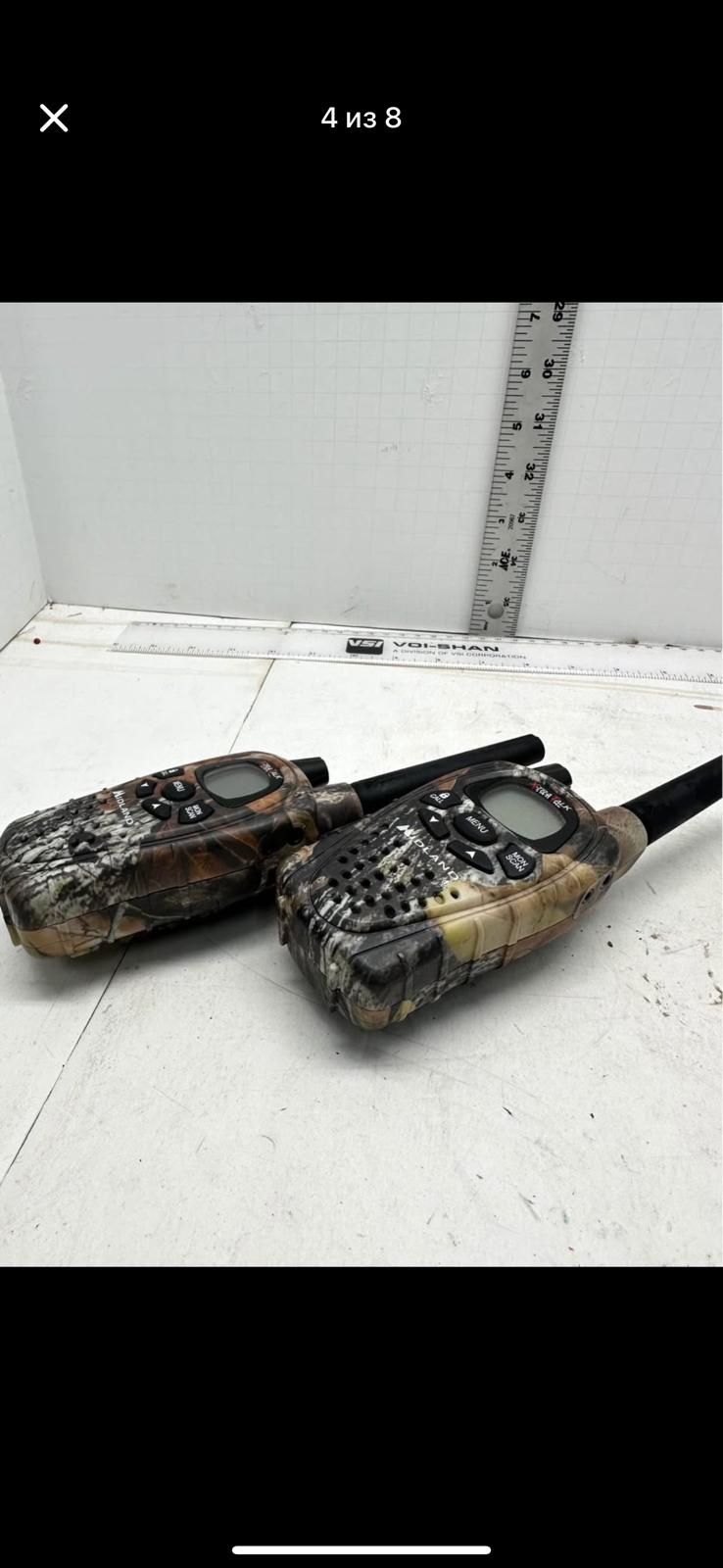 Midland ALR5MO 2Way Radios Mossy Oak Camouflage 25 Mile Range 2-Pack UNTESTED#F6|