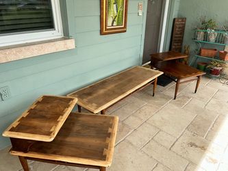 Lane Furniture 'Acclaim' Mid Century Modern Three Piece Table Set