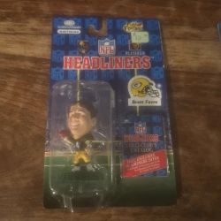 Headliners Brett Favre Green Bay Packers 3" Figure NFL Corinthian 1996 NEW
