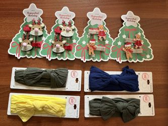 New little girl hair clips and bands